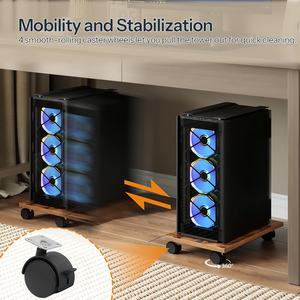 Support de PC mobile ventilé, support de tour d'ordinateur, support de tour avec <span class=keywords><strong>roulettes</strong></span>, support de CPU sous le bureau, convient à la plupart des tours d'ordinateur - Product Image 5