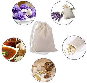 Sachets de thé en maille de nylon PA vides biodégradables en forme de pyramide avec cordons de serrage - Product Image 5