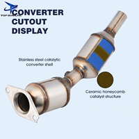 Convertisseur catalytique à 3 voies en acier inoxydable pour Toyota Prius 1.8L 2010-2015, pièces automobiles OEM ODM de haute qualité Pt/Pd/Rh