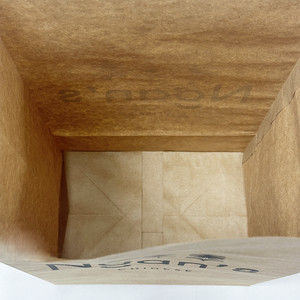 Bolsa de Papel Kraft Personalizada para Llevar Sushi con Asa, Bolsa de Embalaje para Sushi Japonés Ecológica y de Grado Alimenticio - Product Image 5