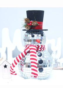Decoraciones navideñas Bola de espejo creativa Muñeco de nieve Muñeca Ktv Hotel Centro comercial Decoración - Product Image 5