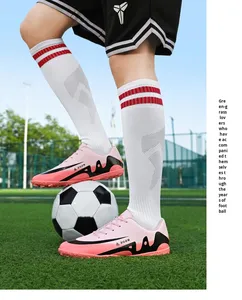 Nuove <span class=keywords><strong>Scarpe</strong></span> <span class=keywords><strong>da</strong></span> Calcio Professionali con Suola Antiscivolo in TPR e Tomaia in PVC per Adulti, Uomini, Donne, Bambini e Ragazzi - Product Image 2