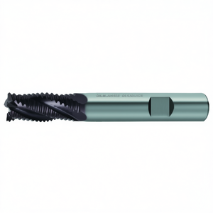 Fresa de extremo HSS-Co con recubrimiento TiAlN, helicoidal de 30 grados, 4 filos para desbaste con vástago Weldon - Product Image 2