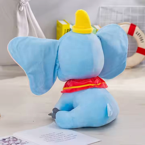 Bestseller: Bambola Dumbo 30CM 60CM, Peluche Blu con Grandi Orecchie, Comodo <span class=keywords><strong>Cuscino</strong></span> Giocattolo, Regalo di Compleanno e Festività <span class=keywords><strong>per</strong></span> <span class=keywords><strong>Bambini</strong></span> - Product Image 2