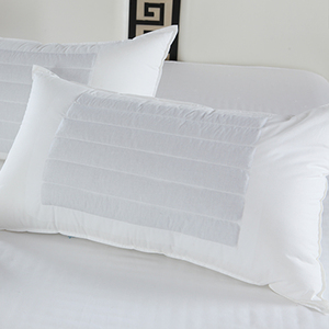 Federa moderna <span class=keywords><strong>di</strong></span> qualità alberghiera del cotone organico con la parte artificiale del collo della piuma 300TC portatile per uso della camera da letto o dell'hotel - Product Image 2