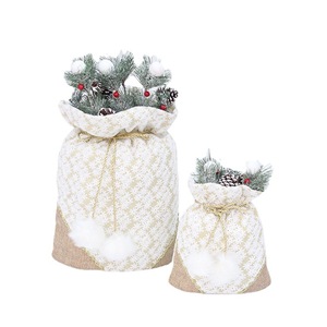Bolsas de Regalo de Tela para Decoración de Árboles de Navidad YH99008, Tamaño Pequeño y Grande para Decoración Navideña del Hogar - Product Image 5