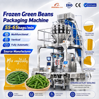Machine d'emballage verticale automatique multifonctionnelle pour la mise en forme, le remplissage et la fermeture de haricots verts surgelés