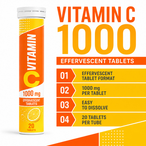 Coenzimas Premium, Colágeno para la Piel, Vitamina B12 Prenatal al 1%, 1000mg, Tableta Efervescente de Vitamina C, Mejora la Inmunidad, 20 Unidades - Product Image 2