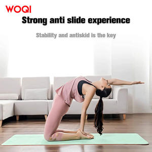 Tapis de yoga Woqi, épaisseur 6 mm, vert émeraude, EVA antidérapant, tapis d'exercice pour yoga, danse, saut à la corde - Product Image 4