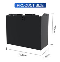 Batterie de traction à décharge profonde 48V 480Ah 4PzS480 1028570780mm, norme DIN, pour chariot élévateur Hyster J2.00EX, pack d'alimentation motrice