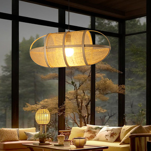 Art chinois et lustres tissés, salon de thé zen, restaurant japonais, fondue, hôtel, maison d'hôtes, privé - Product Image 2