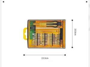 Kit d'outils de réparation multifonction 32-en-1 pour petits appareils électriques, tournevis en acier au carbone, combinaison de tournevis industriels à fente pour bricolage, OEM - Product Image 5