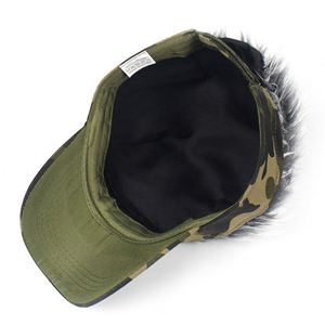 Fashion Hairpiece Sun Cap Snapback Sport Hip Hop Camouflage Leopard Dot Half <b>Wig</b> Baseball Caps <b>Men</b> Women 100% Cotton Summer - Product Image 6