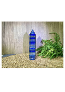 หินลาพิส ลาซูลีธรรมชาติทรงแหลม, หินคริสตัลทรงโอเบลิสก์, ตัวอย่างแร่ธาตุ, การบำบัดด้วยเรกิและจักระ, ราคาขายส่ง - Product Image 3