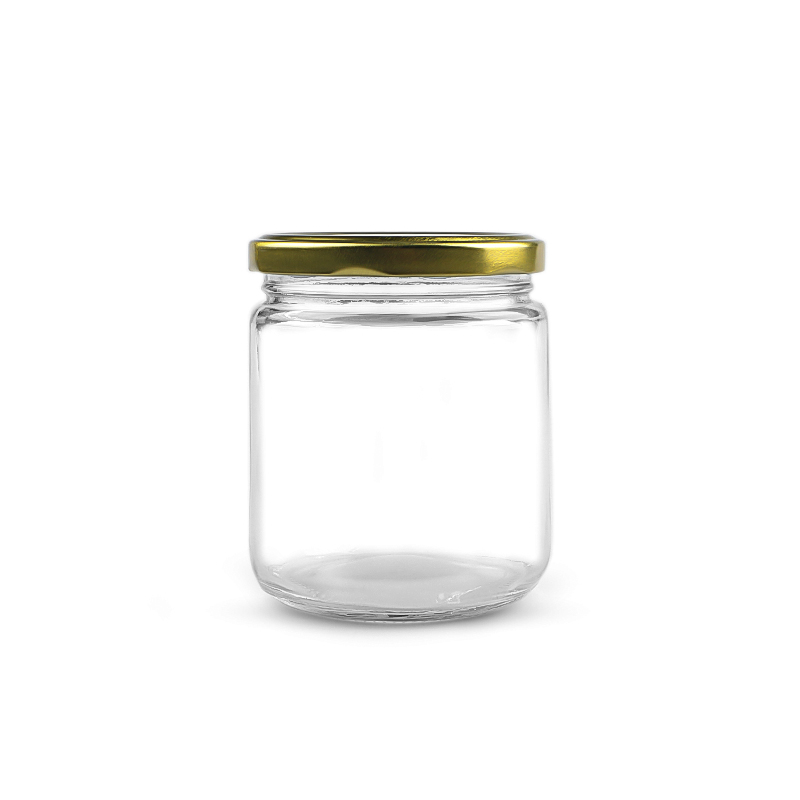 empty coconut oilglass jar