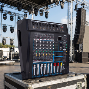 Mezclador de audio PMX8 de 350w con micrófonos, 16 DSP, MP3, Bluetooth para presentaciones en vivo y transmisiones en directo. - Product Image 6
