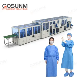 Gosunm Professional Custom Full-automatic Descartável Não-tecido Cirúrgico Suit Máquina De Produção com Tampa De Proteção