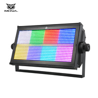 Pack de 10 Lumières de Scène DJ à Effet Stroboscopique et Wash LED RGB DMX 280W (960 LED) à 8+8 Segments avec Flight Case
