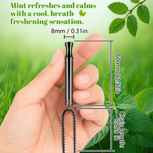 Colar de Aço Inoxidável Antiestresse para Alívio da Ansiedade com Pingente de Respiração para Homens e Mulheres - Oferta Imperdível - Product Image 4