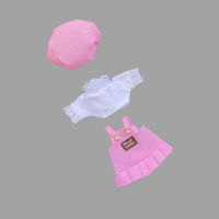 Belle petite poupée bébé en bois sculpté mignon enfants robe de fête d'anniversaire fleur fille dessin animé jouet vêtements