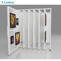 Porte-tapis en tissu, 1 pièce, support amovible et décoratif pour peinture, toile métallique