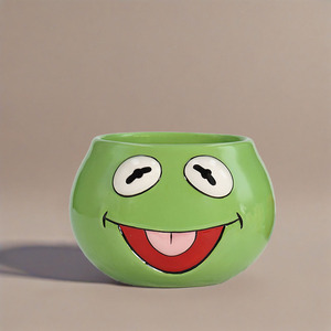 كوب سيراميك بتصميم ضفدع مخصص | فنجان قهوة برسوم حيوانات كرتونية | كوب أنمي مصنوع يدويًا كهدية للمكتب وأعياد الميلاد - Product Image 6
