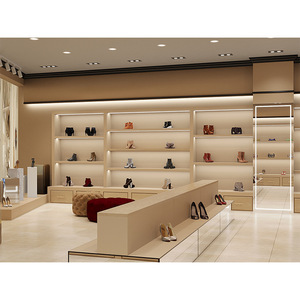 Vitrine de présentation de luxe moderne et personnalisée avec éclairage LED pour chaussures et sacs à main, idéale pour les magasins, les boutiques de sacs et les points de vente d'usine - Product Image 2