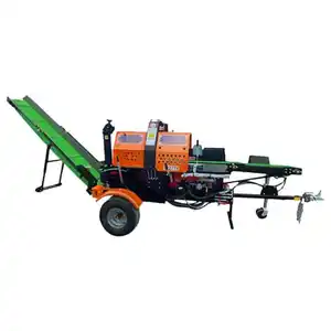 Professional Supplier Gasoline Production Log Splitter Firewood Processor Circular Saw Log Splitter