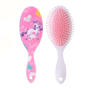 Brosse à cheveux coussin colorée en silicone, arc-en-ciel, <span class=keywords><strong>licorne</strong></span>, Airbag, peigne ABS pour bébé - Product Image 5