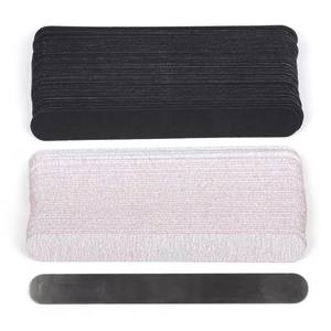 <span class=keywords><strong>Lima</strong></span> de <span class=keywords><strong>uñas</strong></span> de papel de lija extraíble de forma recta con mango de acero 80/100/180/240 almohadillas de limas de repuesto de Metal manicura desechable - Product Image 3