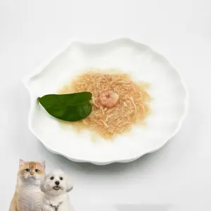 Factory Supply Pet Food Manufacturer Meat Soup 85g Canned Shredded Chicken Shrimp Cat Wet Food Treats For Pets