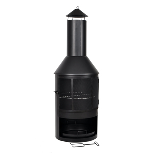 SEJR สวนระเบียงเตาผิงกับปล่องไฟการเผาไหม้ไม้และถ่านหิน - Product Image 2