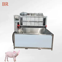 Machine professionnelle pour l'échaudage et l'épilation des porcs, machine à épiler, machine à enlever les poils de porc pour la ligne de boucherie