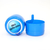 Tapa de Botella de Agua de 5 Galones con Logotipo Personalizado en Relieve, Tapa de Plástico Antiderrames de 55 mm para Botellas de Agua Mineral de 18L, 19L y 20L