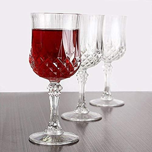 Verres à vin en <span class=keywords><strong>plastique</strong></span> élégants, verres à vin jetables en <span class=keywords><strong>plastique</strong></span> <span class=keywords><strong>dur</strong></span> pour les fêtes et les mariages pour servir du champagne et du vin - Product Image 3