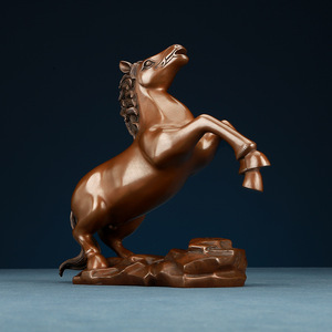 Adorno de Caballo del Zodiaco en Bronce, Hecho a Mano, Decoración Feng Shui para el Hogar, Arte Decorativo - Product Image 2