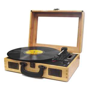Audmic-Reproductor de <span class=keywords><strong>tocadiscos</strong></span> de escritorio de estilo vintage, con Bluetooth, portátil, colorido, integrado, inalámbrico, última tendencia, 2017 - Product Image 1