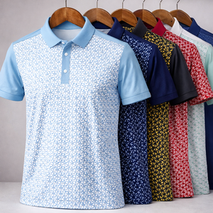 Polo de Golf Casual Elegante para Hombre, Diseño de Logotipo Personalizado, Prenda Ligera - Product Image 4