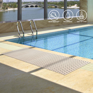 Alfombra de Ducha Hidrofóbica Entrelazada Estilo Hueco, Alfombra de Baño Antideslizante de Goma, Alfombra para Piscina - Product Image 6