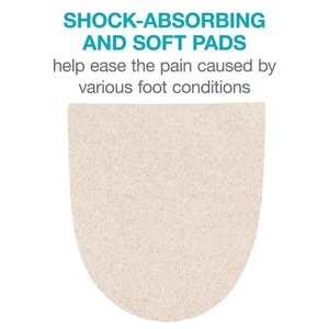 Cuscinetti per <span class=keywords><strong>tallone</strong></span> in feltro di lana morbida da 1/4 "autoadesivi di alta qualità per ridurre il <span class=keywords><strong>dolore</strong></span> e l'attrito - Product Image 3