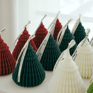 <b>Red</b>/Green Christmas Tree <b>Candle</b> Decoration Festiva Christmas Aromatherapy <b>Candle</b> Gift Wholesale - Product Image 4