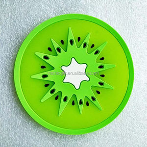 Handmade Embossed PVC Coaster UV Printed Non-Slip Cup Mat Eco-Friendly Hotel/Restaurant Bar Gift Recycled Rubber Coaster