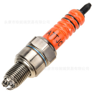 Bujía A7TJC naranja para ATV, Scooter GY6 50-125cc, motocicleta todoterreno, pieza de repuesto de gasolina de níquel - Product Image 2