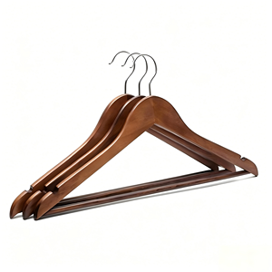 Cintres <span class=keywords><strong>en</strong></span> <span class=keywords><strong>bois</strong></span> massif pivotants à 360°, antidérapants, pour vêtements, vente <span class=keywords><strong>en</strong></span> gros à <span class=keywords><strong>prix</strong></span> avantageux - Product Image 2