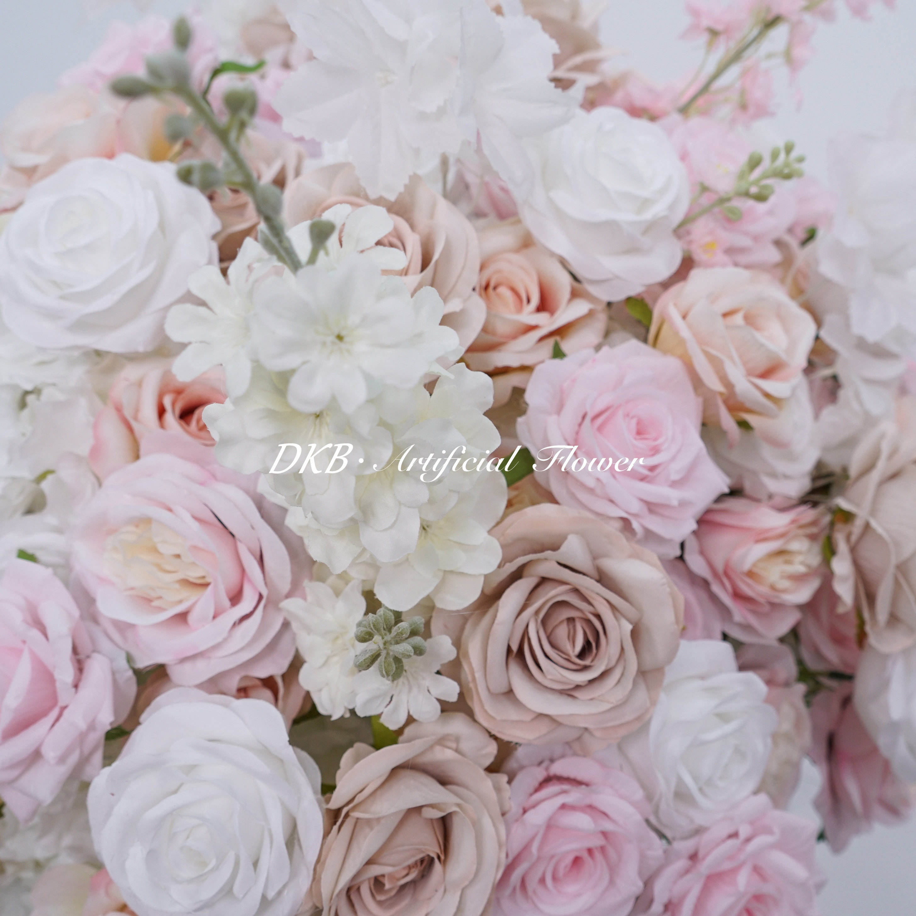 powder pink wedding centerpieces