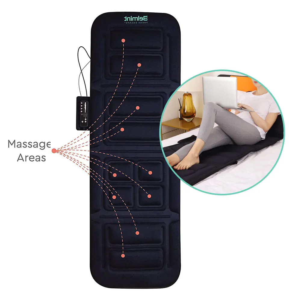 Hot Sale Massage Bed Mat Massager Vibration Electric Mattress massage with Heat