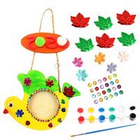 Kit de Bricolage Cadre Photo Oiseau à Peindre Soi-même pour Enfants, Activité Artistique de Pâques, Artisanat Scolaire et Décoration Maison