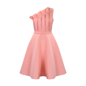 Abito Midi Estivo da Donna Taglie Forti con Vita Impero, Scollo a Barca, Pieghe Tridimensionali, Sexy, Tinta Unita, Arricciato, Traspirante ed Elegante - Product Image 6