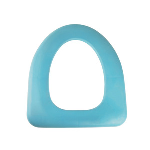 ที่นั่งชักโครกทรง D สีฟ้าโอเชียน ขนาดใหญ่ สำหรับผู้สูงอายุ ใช้เพื่อสุขภาพและการนวด - Product Image 3