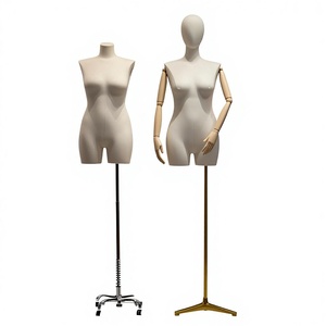Large Size Women's Clothing Model Prop Female Half-Body <strong>Window</strong> Mannequin Fat Girl Big Butt Human Body <strong>Display</strong> Stand Adjustable - Product Image 1